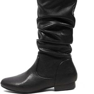 DREAM PAIRS Women's Suede Over The Knee Thigh High Winter Boots - Size 7